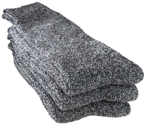 "Socks in a pack of 3, color black/dark brown, size 39/42 image"