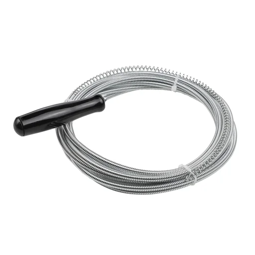 "Stainless steel drain cleaning spiral image"