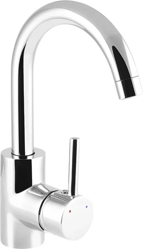 "FIORA single-lever basin mixer with swivel spout, chrome image"