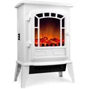 Electric fireplace with heater and chimney effect 2000W white