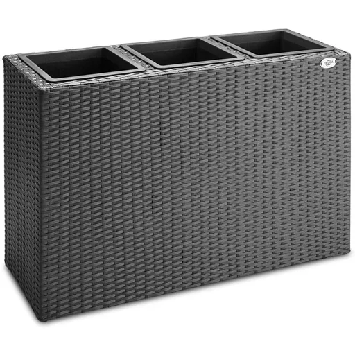 "Standing flowerpot black 83x30.5x60cm image"