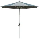Parasol 2.7 m 8 ribs aluminum polyester dark gray