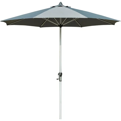 "Parasol 2.7 m 8 ribs aluminum polyester dark gray image"