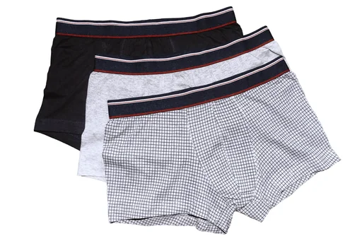 "Retro shorts in a pack of 3, melange/plain/printed, size 2XL image"