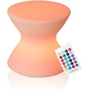 LED stool LED side table garden light 16 colors color change remote control PE 40 x 40 x 36 cm