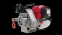 Capstan winch with automatic retention mechanism