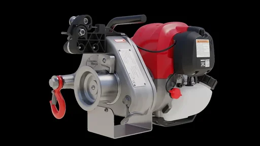 "Capstan winch with automatic retention mechanism image"