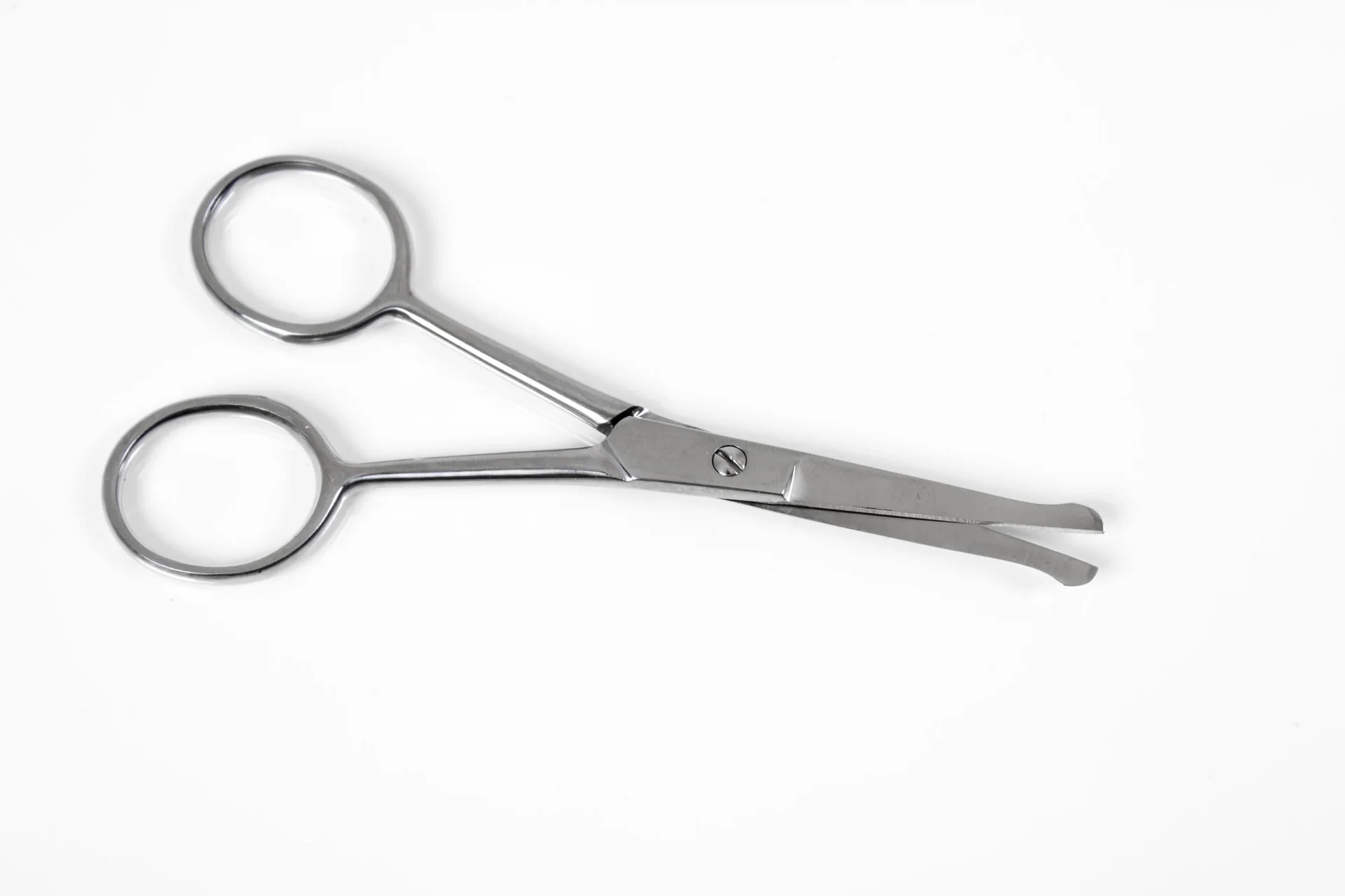 "Nose and ear hair scissors, silver-colored image"