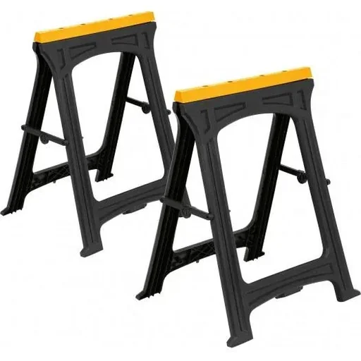 "Folding trestles set of 2 - 75kg max per trestle - 52x78cm image"