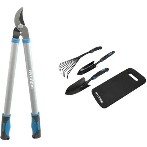 "Pruning shears lever 63cm including 4-piece garden tool set image"