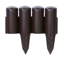 Bed edging BORDER, brown - 10 pieces, 2.5 m