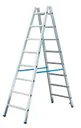 Aluminum rungs double ladder 2 x 7 rungs ladder