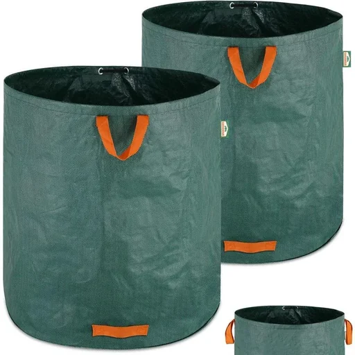"Garden bag, set of 2 green bags - 500 liters image"