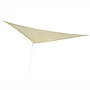 Triangular sun sail 4x4x4 m HDPE - breathable cream