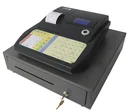 Cash register with 4 + 8 compartments, flat keyboard and TSE 3-year license