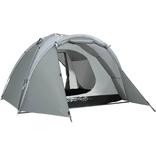 "Camping tent for 2-3 people - grey - 350 x 220 x 145 cm image"