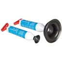 Drain unblocker with suction cup