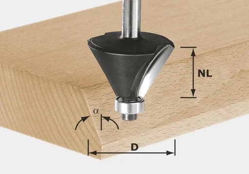 "Chamfer cutter HW D38.5 / 23 / 30 Degree KL image"