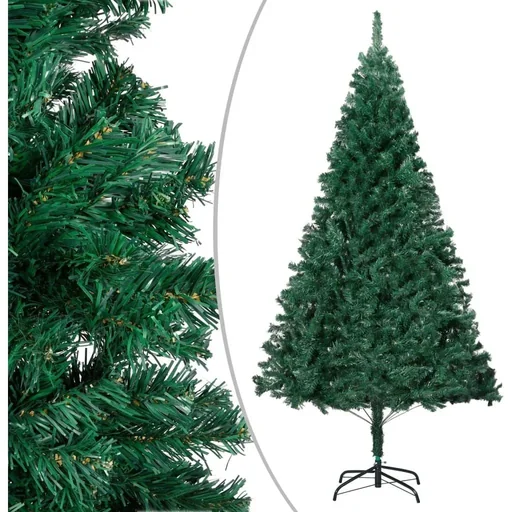 "Christmas tree with thick branches 240 cm PVC green image"