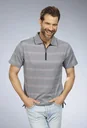 Striped polo shirt, white/blue, size L