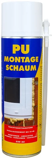"PU assembly foam pure white 500 ml image"