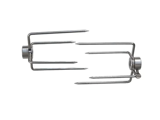 "Set of 2 skewer forks for rotisserie image"
