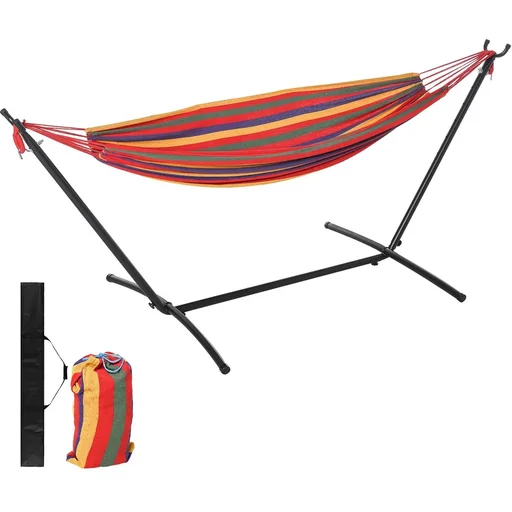 "Hammock with frame colorful image"