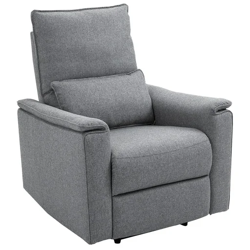 "Relaxing chair, recliner, TV chair, single sofa, 150° tiltable, TV chair, polyester, grey, 83 x 90 x 104 cm image"