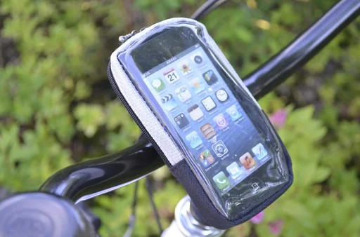 "Bicycle mobile phone bag, removable image"