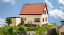 Housing estate house with garage