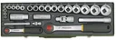 Socket wrench set 1/4" + 1/2" (27 pieces)