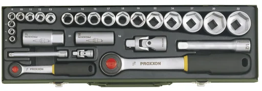 "Socket wrench set 1/4" + 1/2" (27 pieces) image"