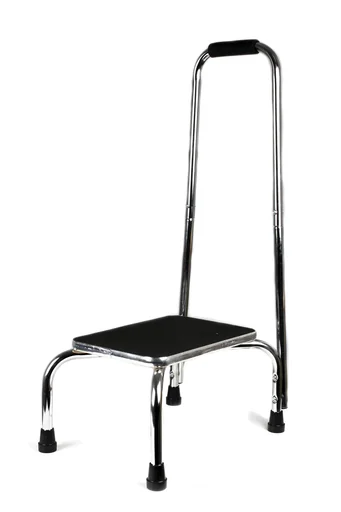 "Step with handle, chrome image"