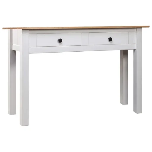 "Wall table Panama Range 110x40x72 cm solid pine white image"