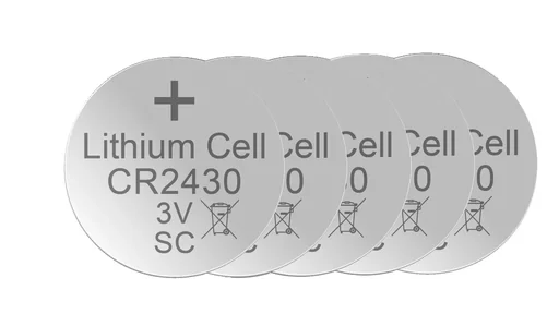 "Lithium button cell CR2430, 3 Volt - 5 pieces image"