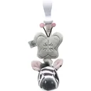 Tug toy zebra vibrating toy - hook for stroller/chair/cot