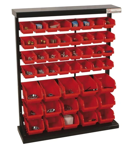 "KSR94 single-sided chute shelf for small parts image"