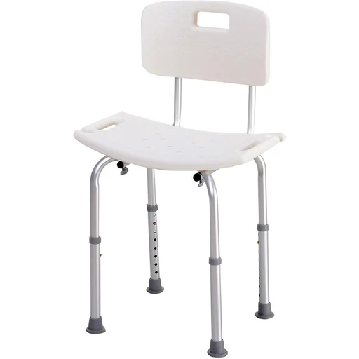 "Shower chair with backrest image"