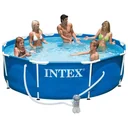 Metal frame pool 366 x 76 cm with 12-volt filter pump