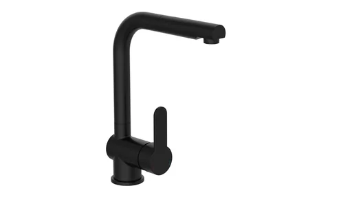 ""LONDON" sink faucet with pull-out spout, matt black image"