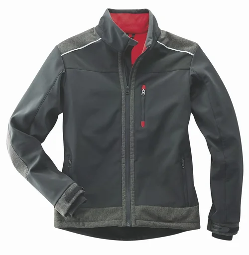 "Softshell jacket color black, water-repellent, breathable, size L image"