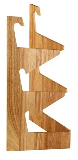 "3-tier buffet rack, suitable for round and rectangular baskets, folds up to save space image"