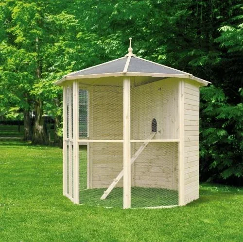 "octagonal aviary image"