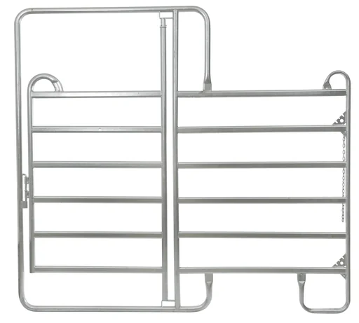 "Pasture panel - fence element with gate, 2.4 m length, total height 2.2 m image"
