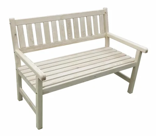 "Johanna 2-seater garden bench, natural image"