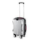 Hard-shell suitcase Ikarus Silver M in ABS 38l 55x35x20cm