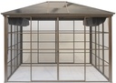 Paviljoen Castel 1012 362×297×283 cm Brons – 4-seizoenen Hardtop met 8 mm dubbelwandige platen