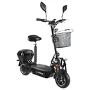 E-scooter "Camper" Safety 20 km/h including shopping basket, indicators and luggage case black