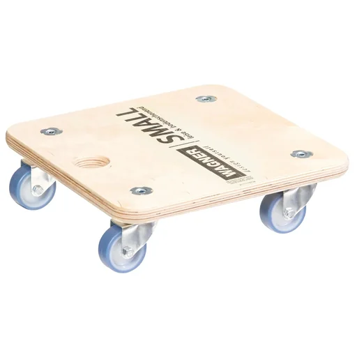 "Transport aid MM 1353, 29 x 29 x 8.5 cm, soft castors Ø 50 mm, plain bearings, multiplex birch FSC®, load capacity 250 kg image"