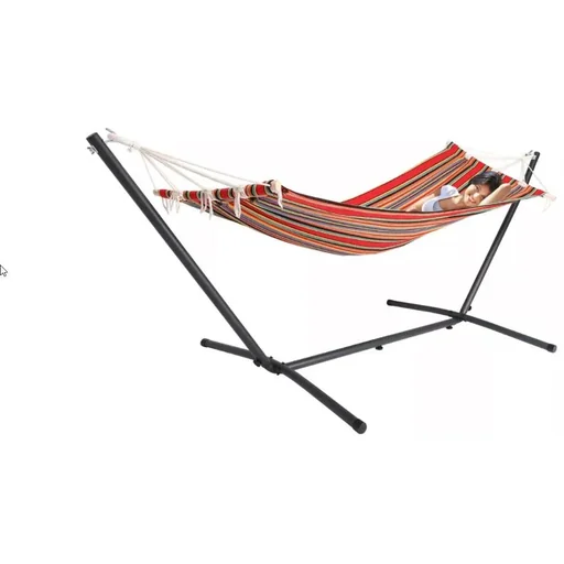 "Hammock - Metal Frame - 200 x 80 cm - Red image"